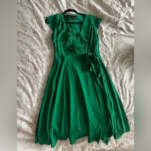 Phase eight Green Wrap Midi Dress